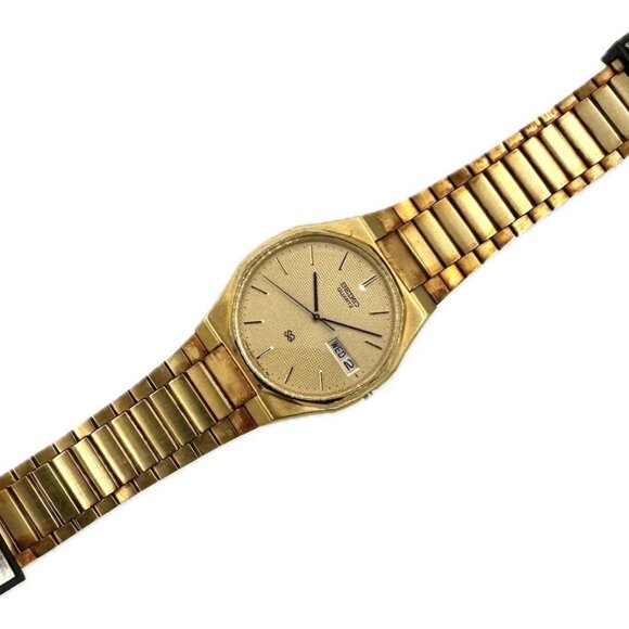 Vintage Seiko 2633-7039 Salesman Sample w Waffle Dial Men's Wristwatch Case - Picture 1 of 5